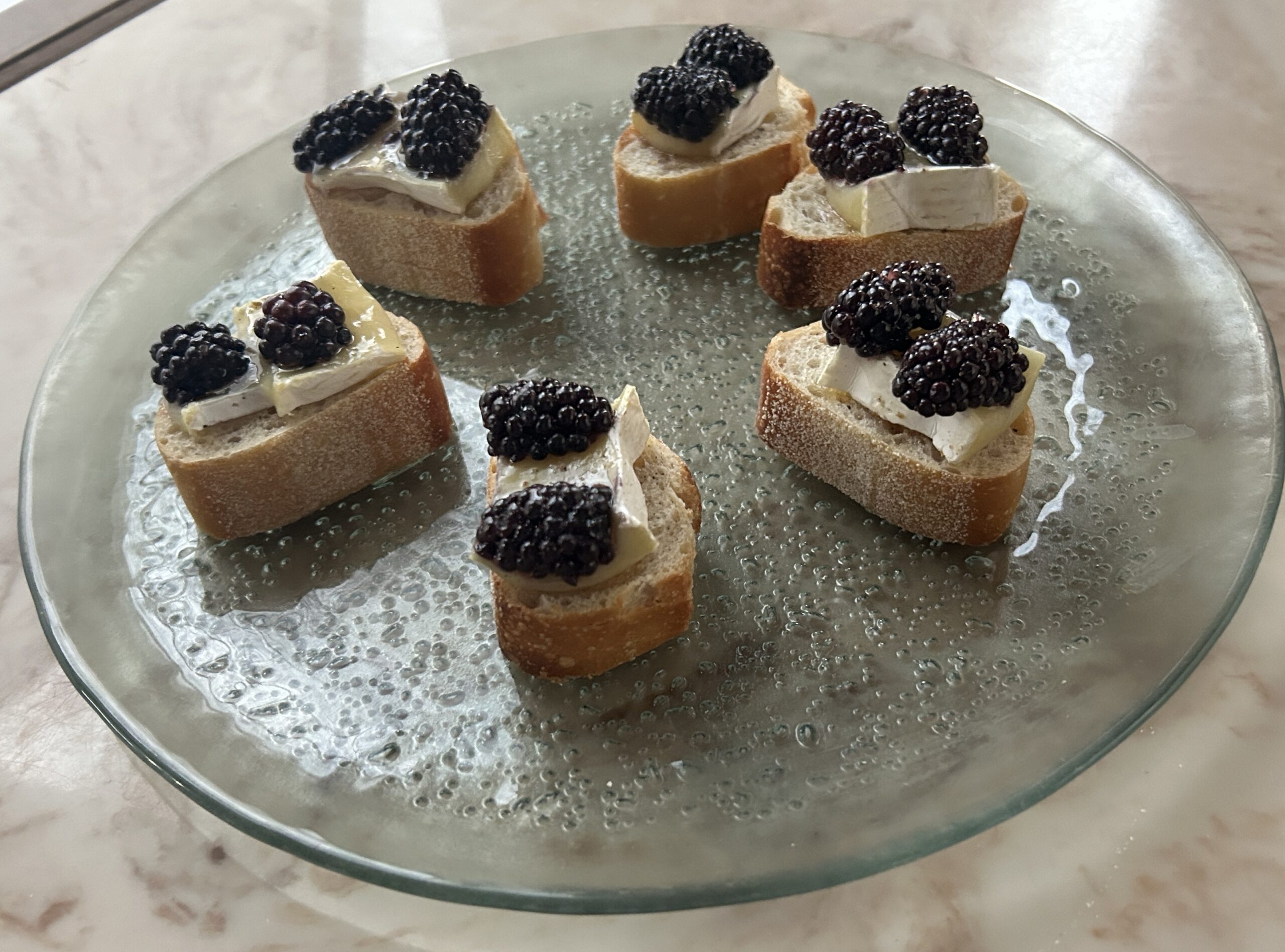 10 Minute Blackberry Brie Canape Appetizer – Quick & Easy